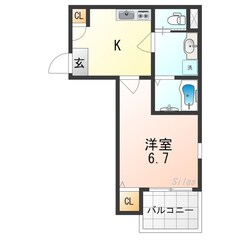 南大阪ミカーサの物件間取画像